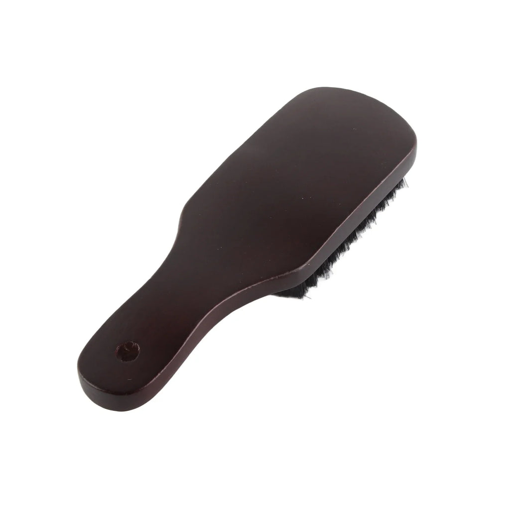 Men's Beard Brush – Wooden Handle & High-Elasticity Bristles Beard Grooming Brush Qme