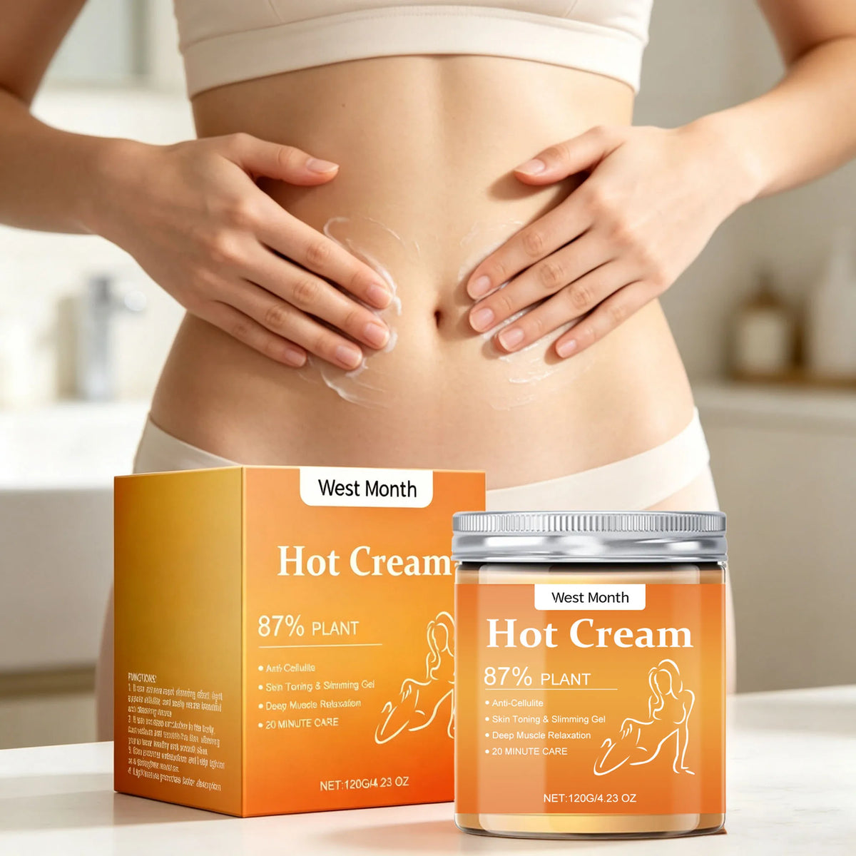 WEST MONTH Body Firming Cream – Moisturizing Tightening Lotion Body Firming Cream Qst