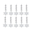 Snowflake Crystal Christmas Ornaments – Acrylic Tree Decorations Christmas Ornaments Qme 10PCS