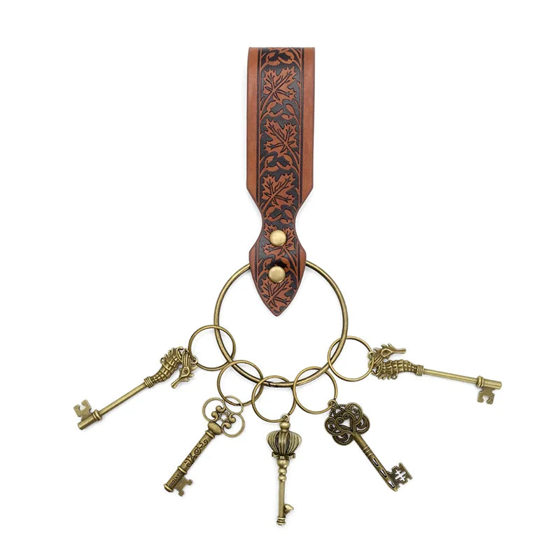 Medieval Renaissance Cosplay Belt – Retro Metal Ring Accessory Costume Belt Qst