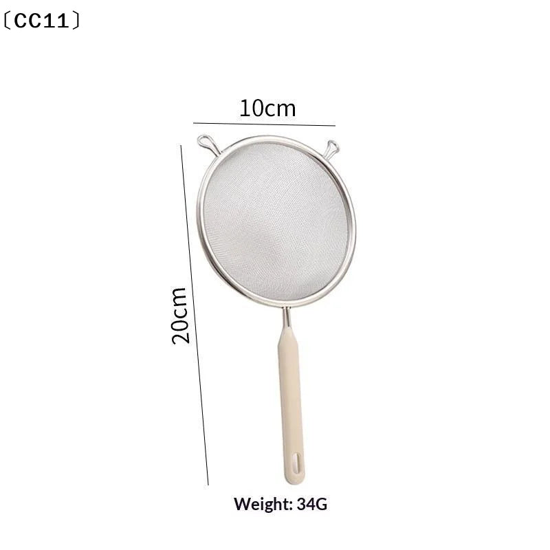 Stainless Steel Fine Mesh Strainer with Plastic Handle Fine Mesh Strainer Qme