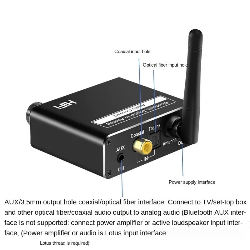 Bluetooth 5.0 Audio Transmitter Receiver AptX HD Low Latency Bluetooth Audio Adapter Qme