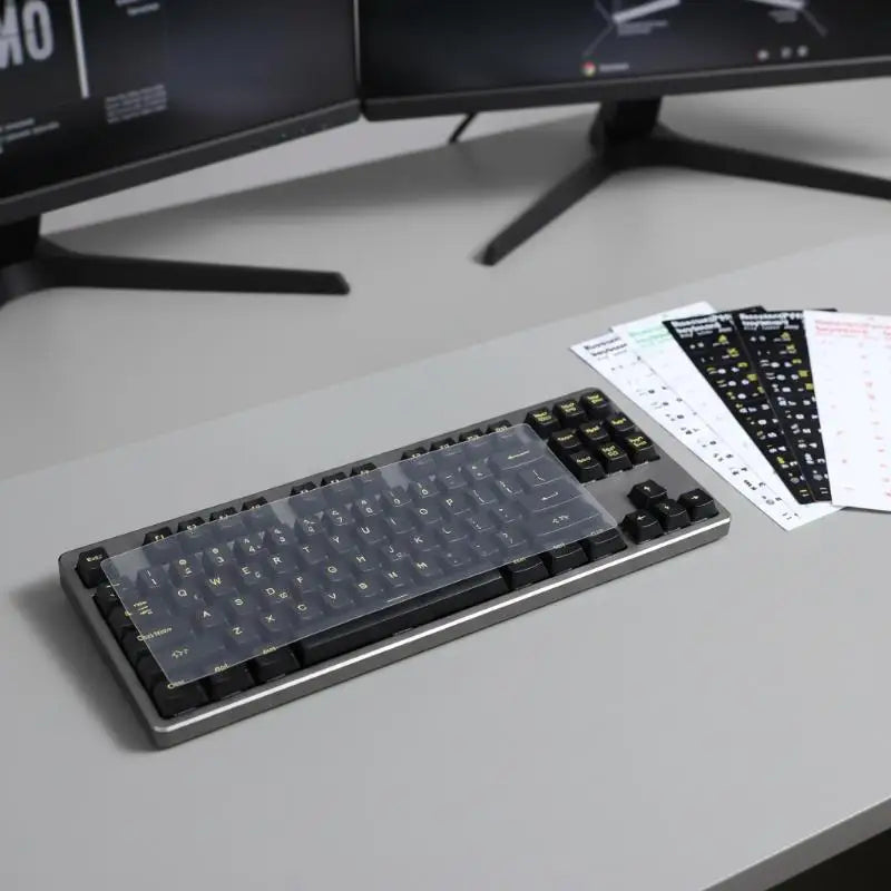 Russian Keyboard Stickers – Waterproof PVC Labels, 5-Sheet Set Keyboard Stickers Qme