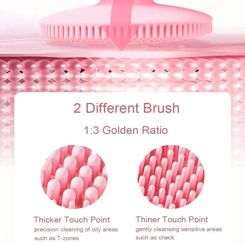 VIMYSHOW Sonic Silicone Face Cleansing Brush – IPX-7 Waterproof Facial Cleansing Brush Qst