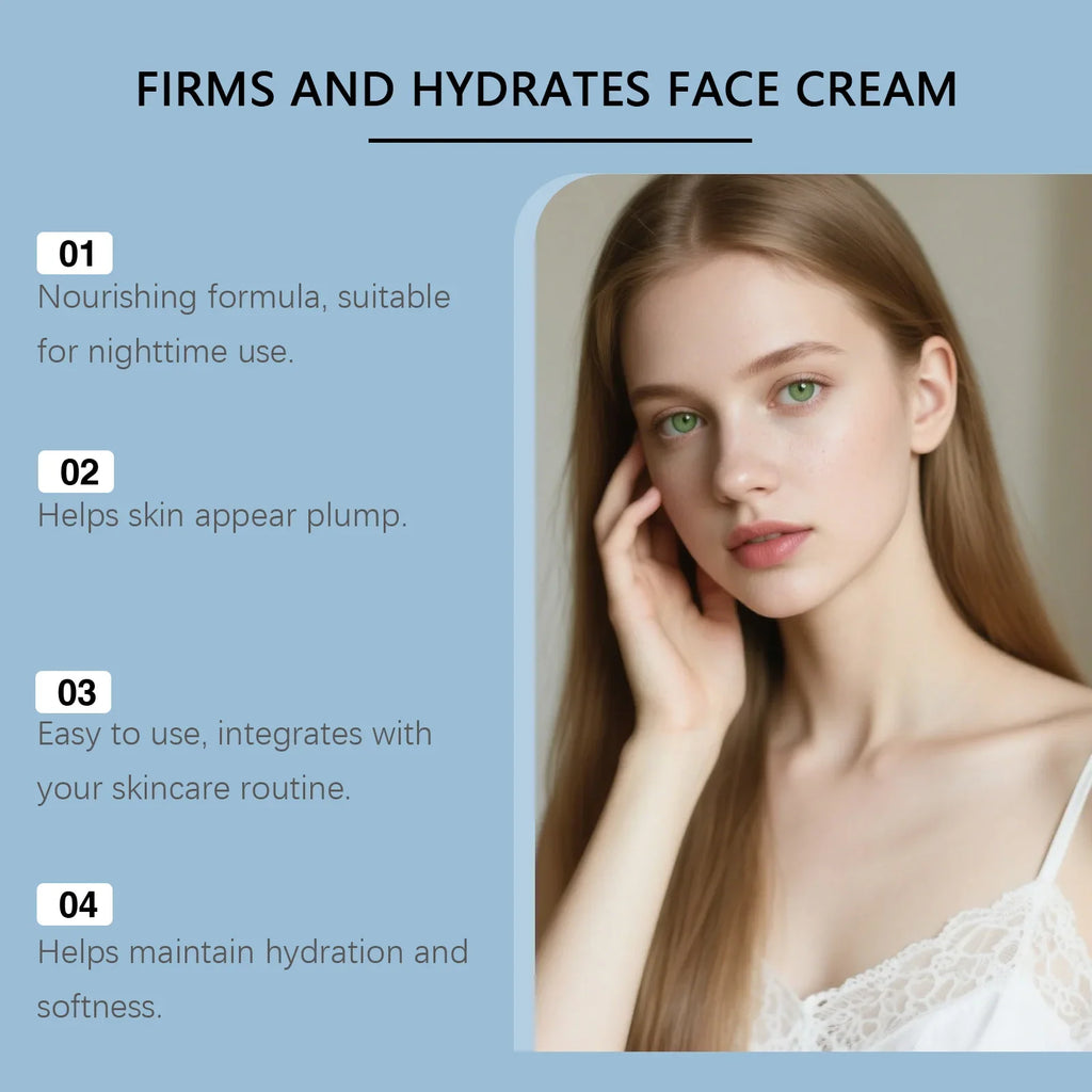 Copper Peptide Face Cream Serum – Firming & Hydrating Face Cream Serum Qme