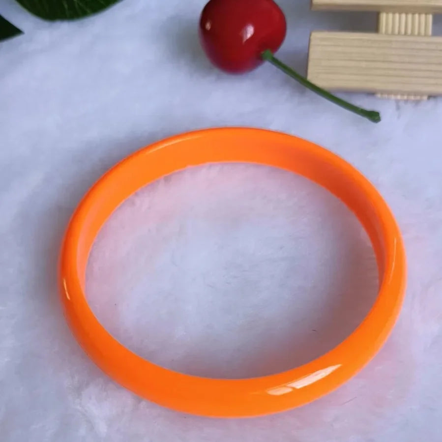 Colorful Candy Acrylic Wide Bangle – Y2K Resin Bracelet Acrylic Bangle Qme