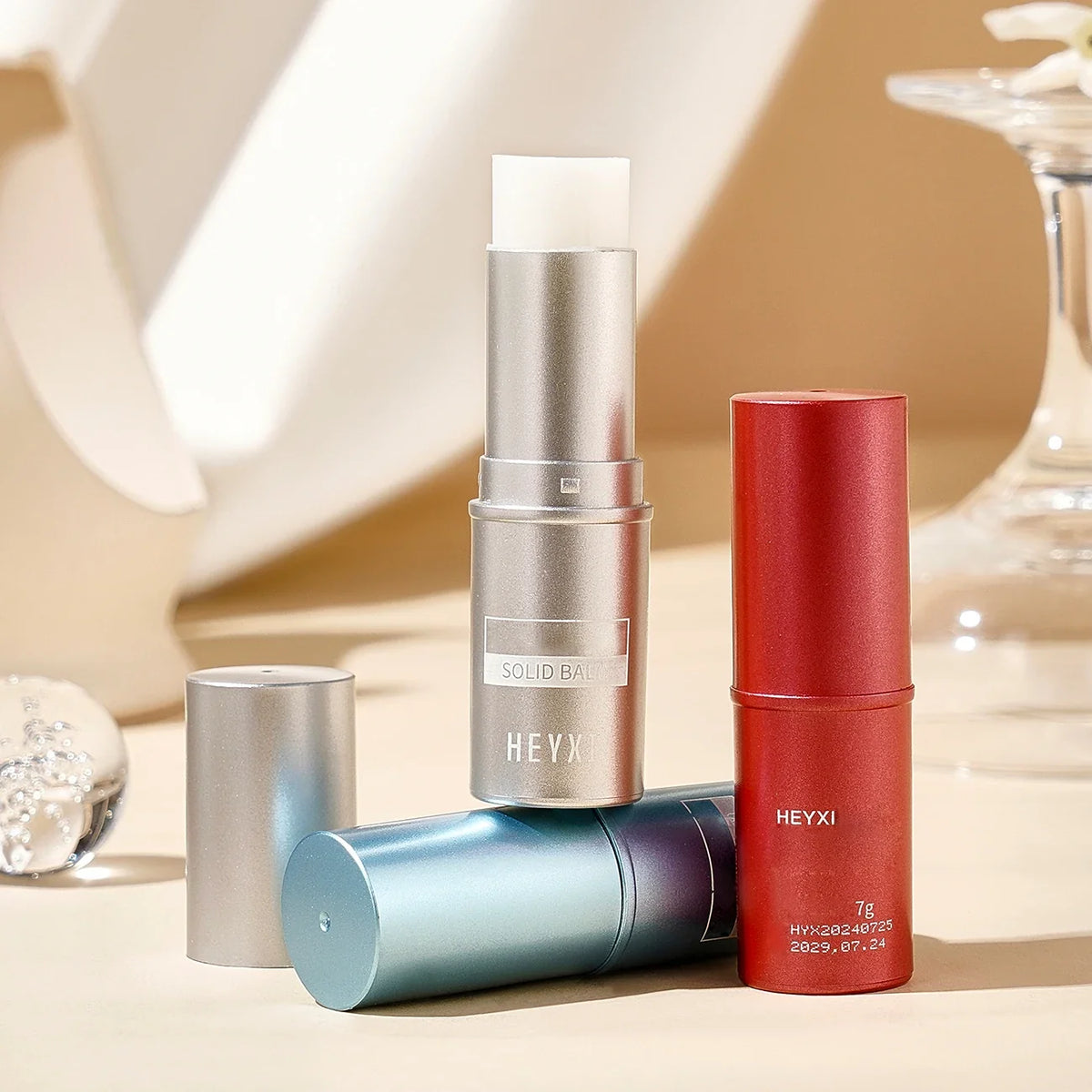 Solid Perfume Balm Set of 3 | Long-Lasting Portable Fragrance Solid Perfume Balm Qme