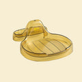 Silicone Pot Lid Holder & Drip Tray – No Drilling Needed Pot Lid Holder Qme Yellow