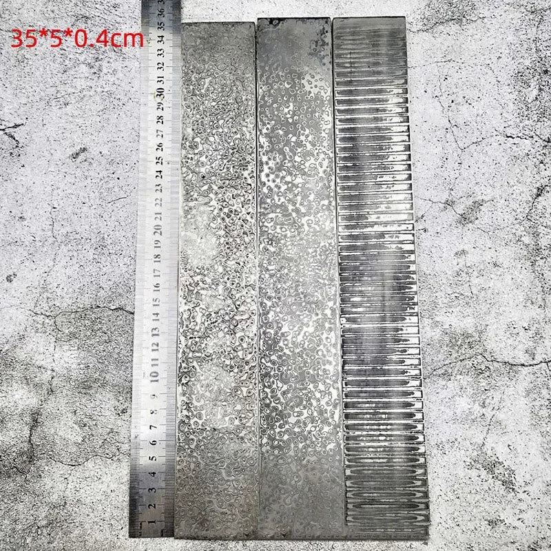 VG10 Damascus Steel Knife Blank Strip 35x5cm DIY Bladesmith Knife Blank Strip Qst