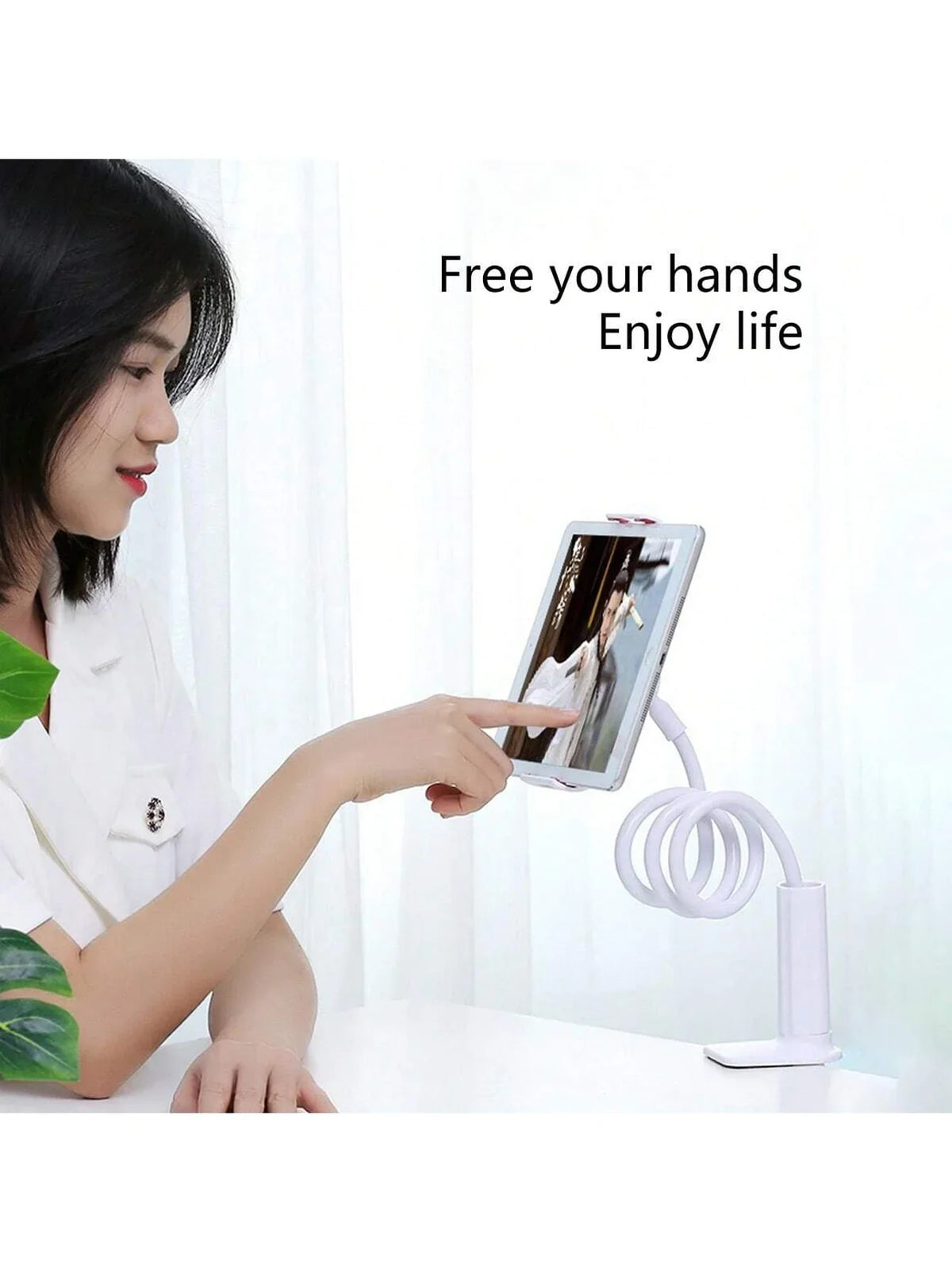 360° Rotating Flexible Phone Holder Stand for Live Streaming Phone Holder Stand Qme