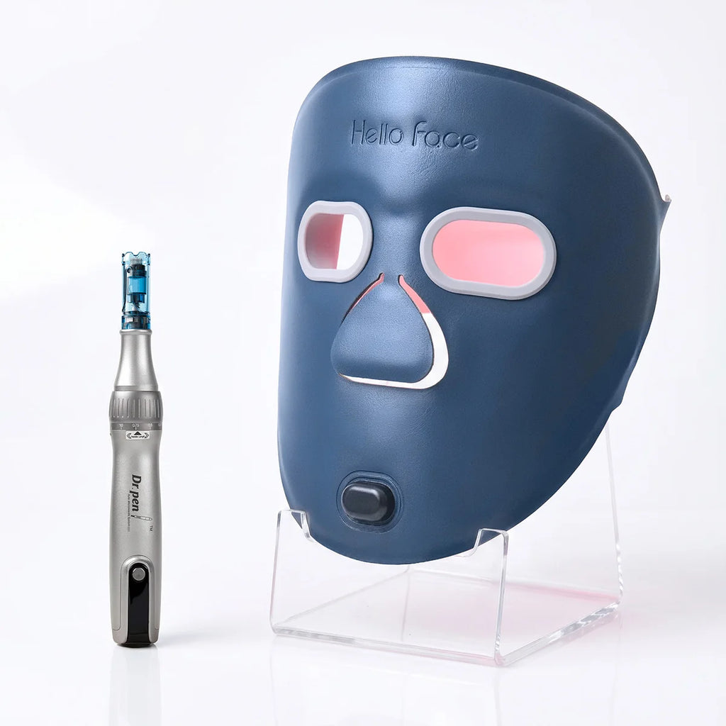 Dr. Pen M8S Microneedling Pen + Hello Face M500S LED Mask Combo Microneedling & LED Combo Qst M8S EU with M500S