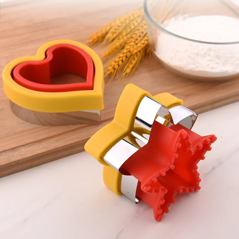 Stainless Steel Cookie Cutters – Animal & Heart Shapes Set Cookie Cutter Set Qme