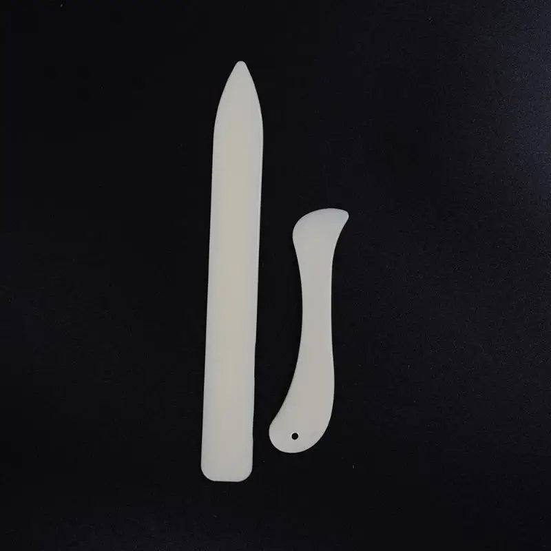 2-Piece Bone Folder Set – Paper & Leather Creasing Tool Bone Folder Tool Qst