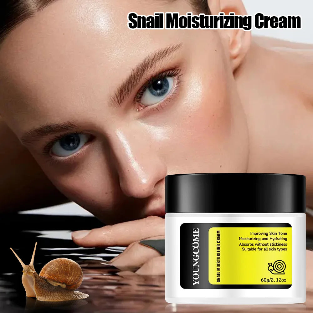 YOUNGCOME Snail Face Cream – Anti-Aging Day & Night Moisturizer Face Moisturizer Cream Qst