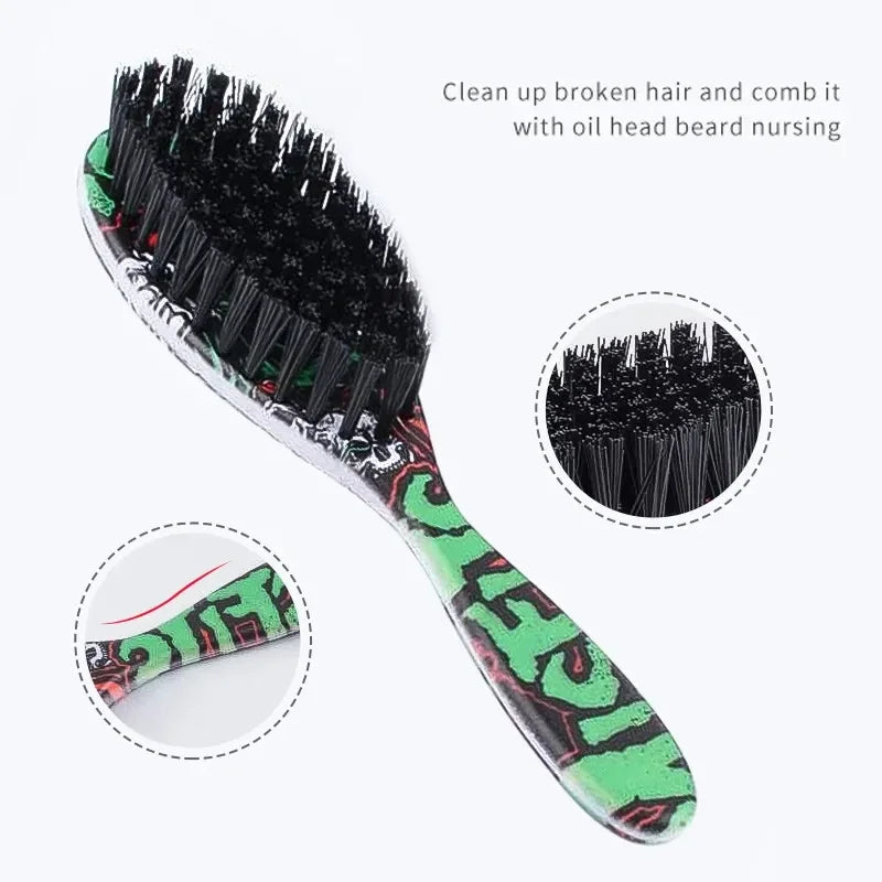 Double-Sided Barber Neck Duster Horsehair Brush – Professional Barber Neck Brush Qme