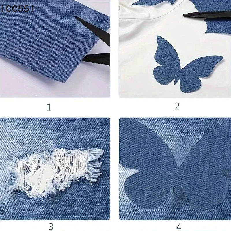 Iron-On Denim Repair Patches Roll – Self-Adhesive Jean Patch Iron-On Repair Patch Qst