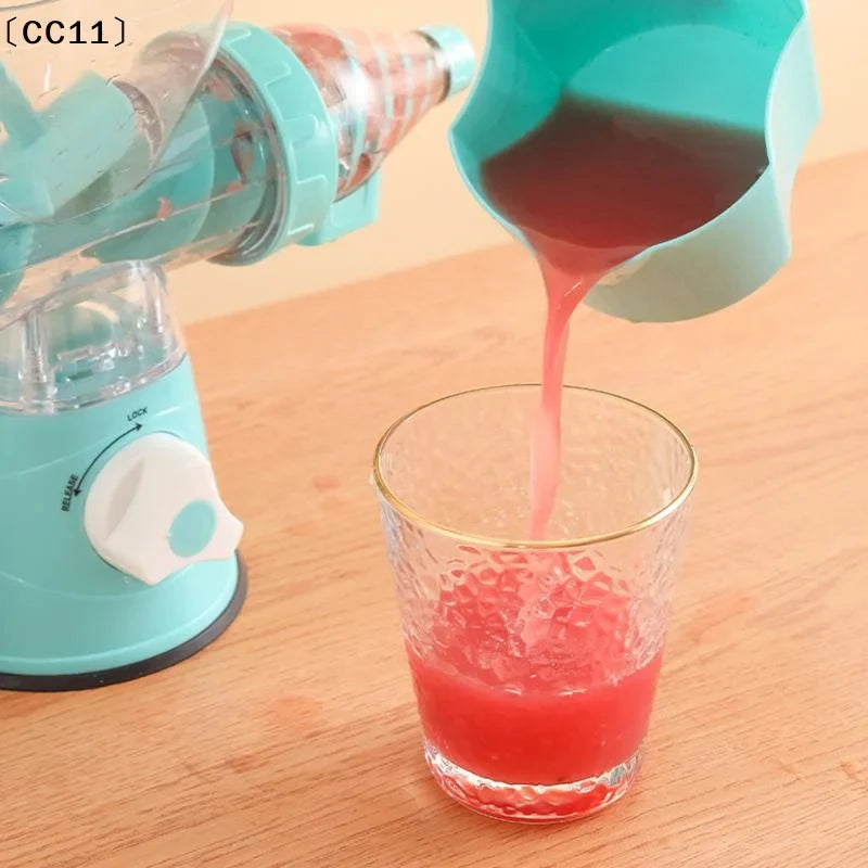 Portable Hand-Crank Fruit Juicer – Smoothies & Iced Drinks Manual Fruit Juicer Qme