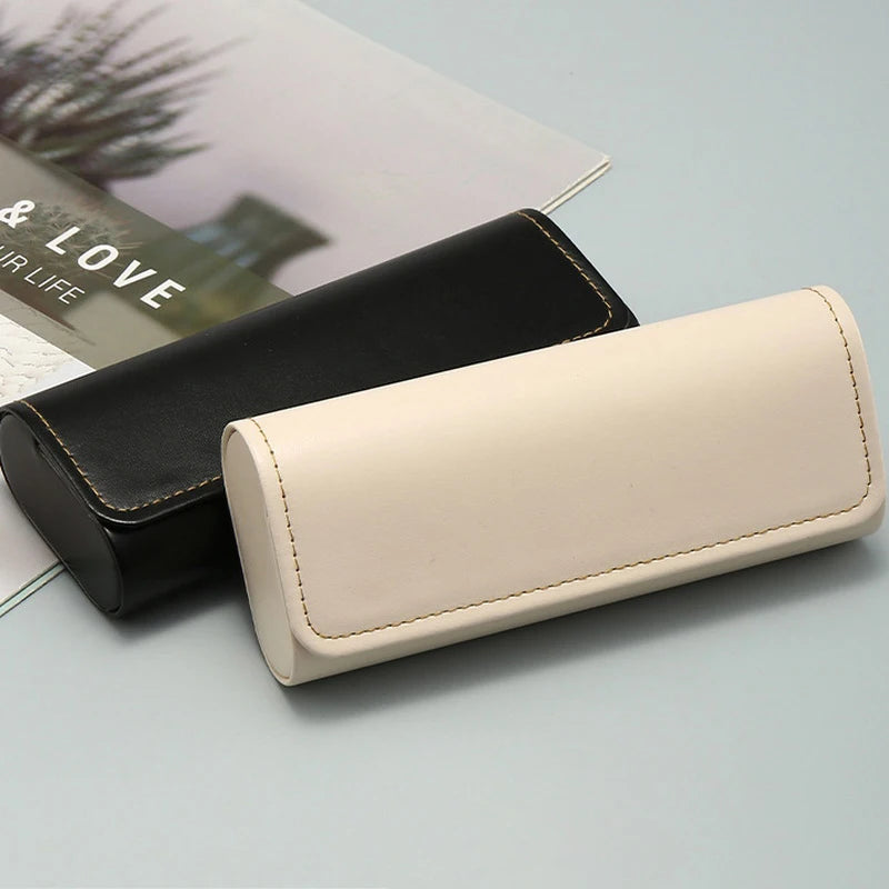 PU Leather Glasses Case – Portable Eyewear Storage Box Glasses Case Qst