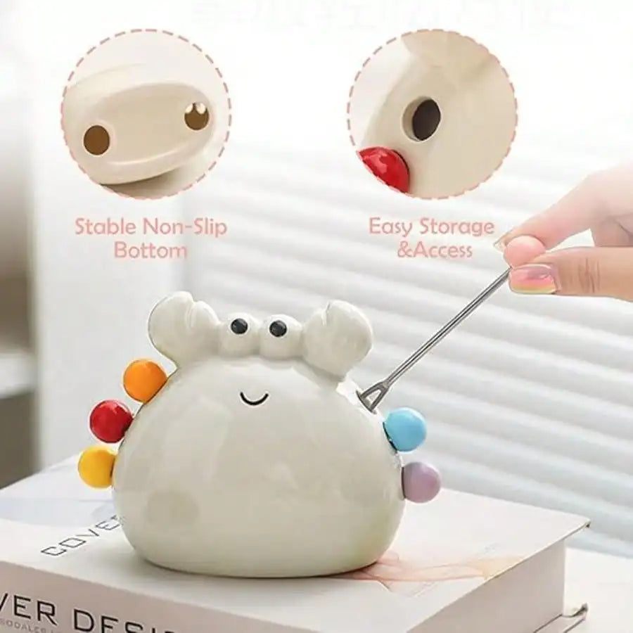 Cute Crab Stainless Steel Fruit Forks & Dessert Skewer Set Fruit Fork Set Qme