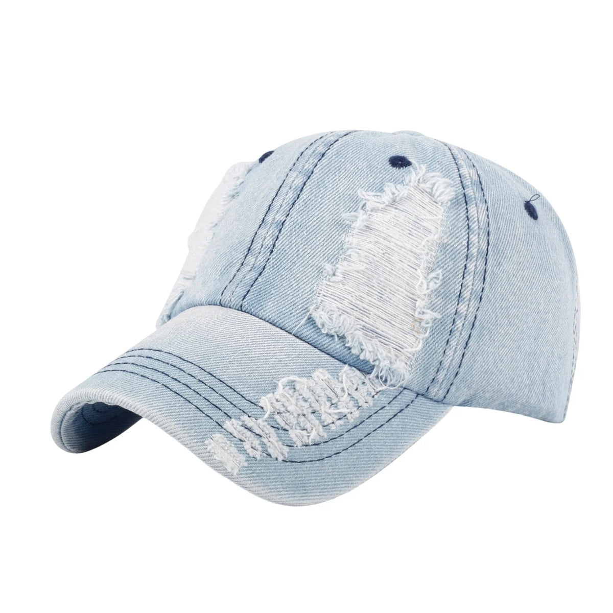 Distressed Streetwear Baseball Cap – Vintage Visor Hat Baseball Cap Qme