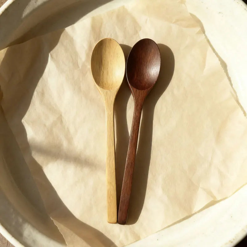 Wooden Cooking Spoon – Kitchen Utensil for Soup, Tea & Coffee Wooden Cooking Spoon Qme