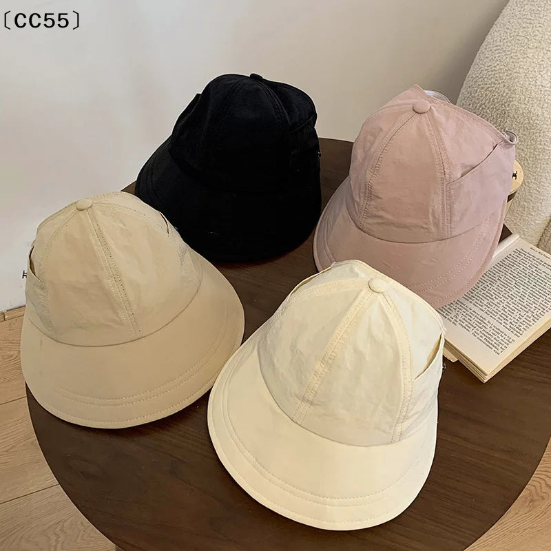 Foldable Wide Brim Ponytail Sun Hat – Women's Quick-Dry Visor Women's Sun Hat Qst