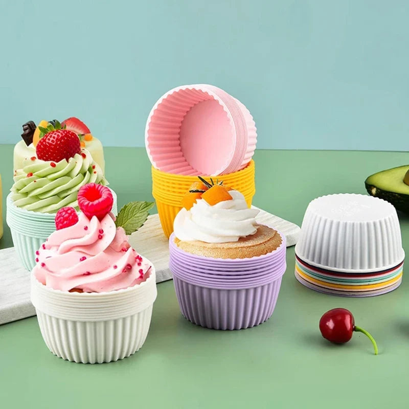 Silicone Muffin & Cupcake Baking Mold – Non-Stick Bagel Pan Silicone Baking Mold Qme