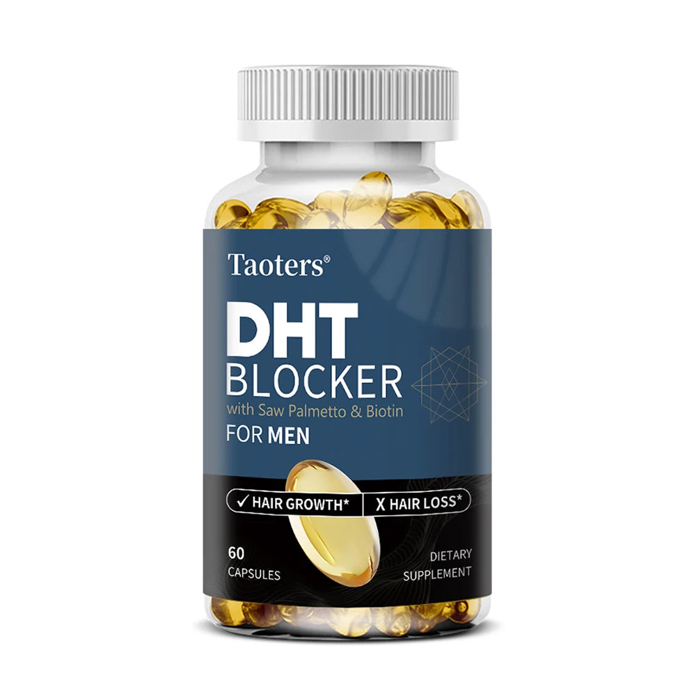 DHT Blocker Hair Growth Supplement – Saw Palmetto & Biotin Hair Growth Supplement Qst 60 count-1 bottle
