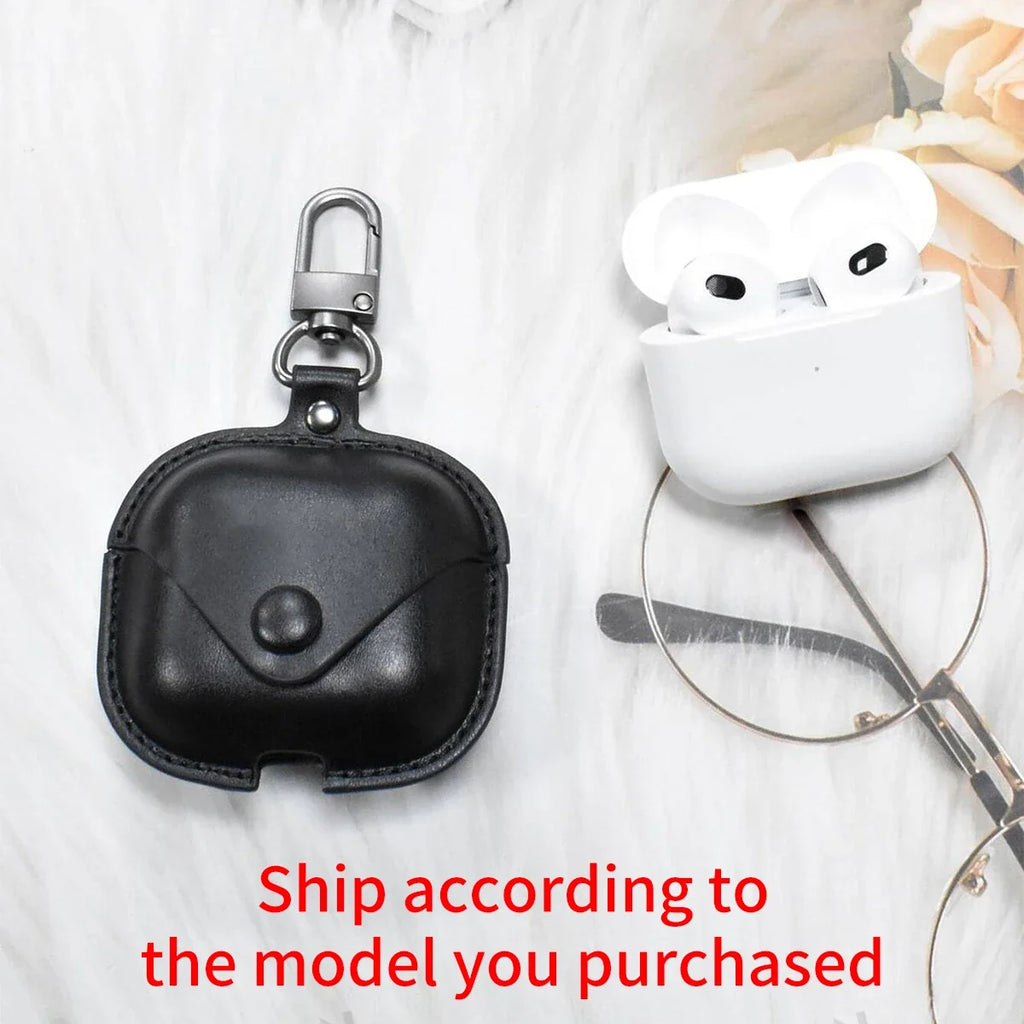 Leather AirPods Case for Gen 1 2 3 & Pro 2 – Anti-Drop Cover Earphone Case Qme AirPods1 2