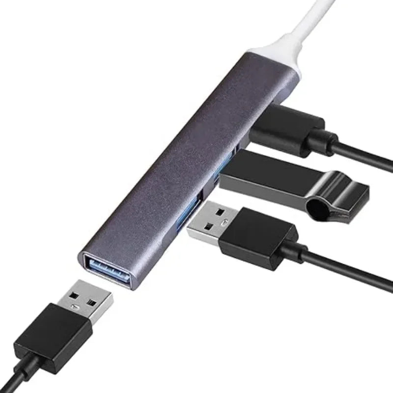 USB-C Hub 4-Port USB 3.0 Splitter Adapter OTG for MacBook USB-C Hub Adapter Qme