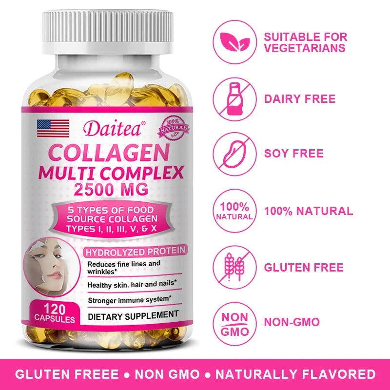 Daitea Hydrolyzed Collagen Supplement – Skin, Hair & Nails Collagen Supplement Qst