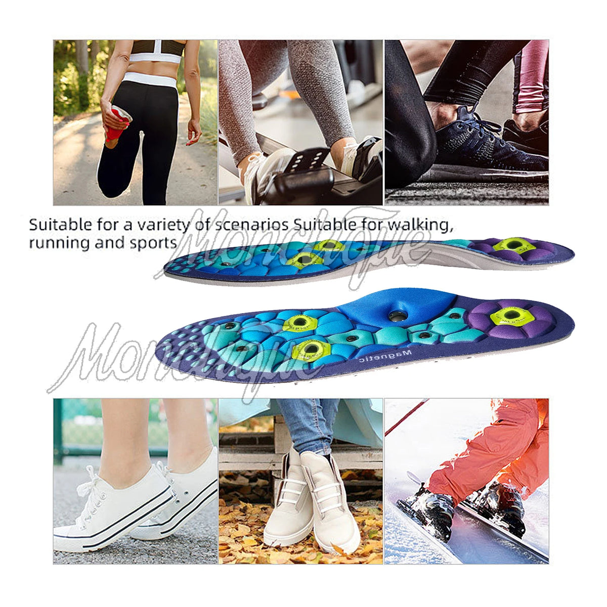 Magnetic Acupressure Insoles – Arch Support for Men & Women Acupressure Insoles Qst