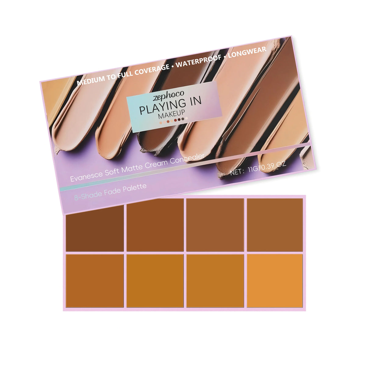 Zephoco High Coverage Concealer Palette – Waterproof Matte Concealer Palette Qst Dark