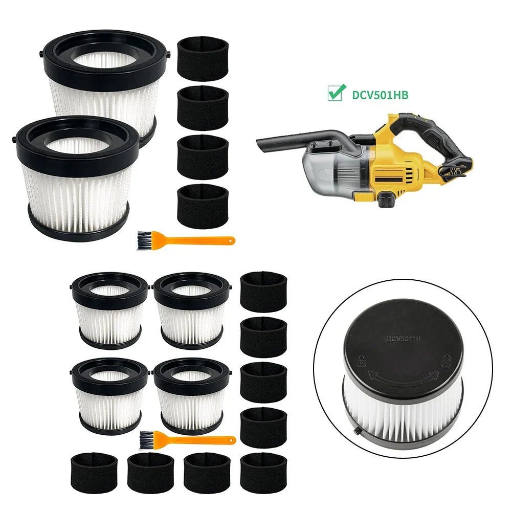 DEWALT DCV5011H DCV501HB Replacement Foam Sleeve Filters 2-Pack Vacuum Filter Qme