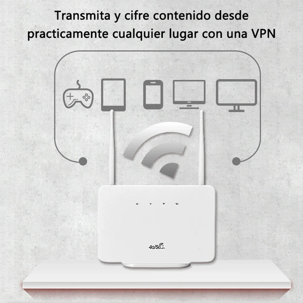 APWIKOGER 4G LTE Wireless Router 300Mbps with SIM Card Slot 4G LTE Wireless Router Qme