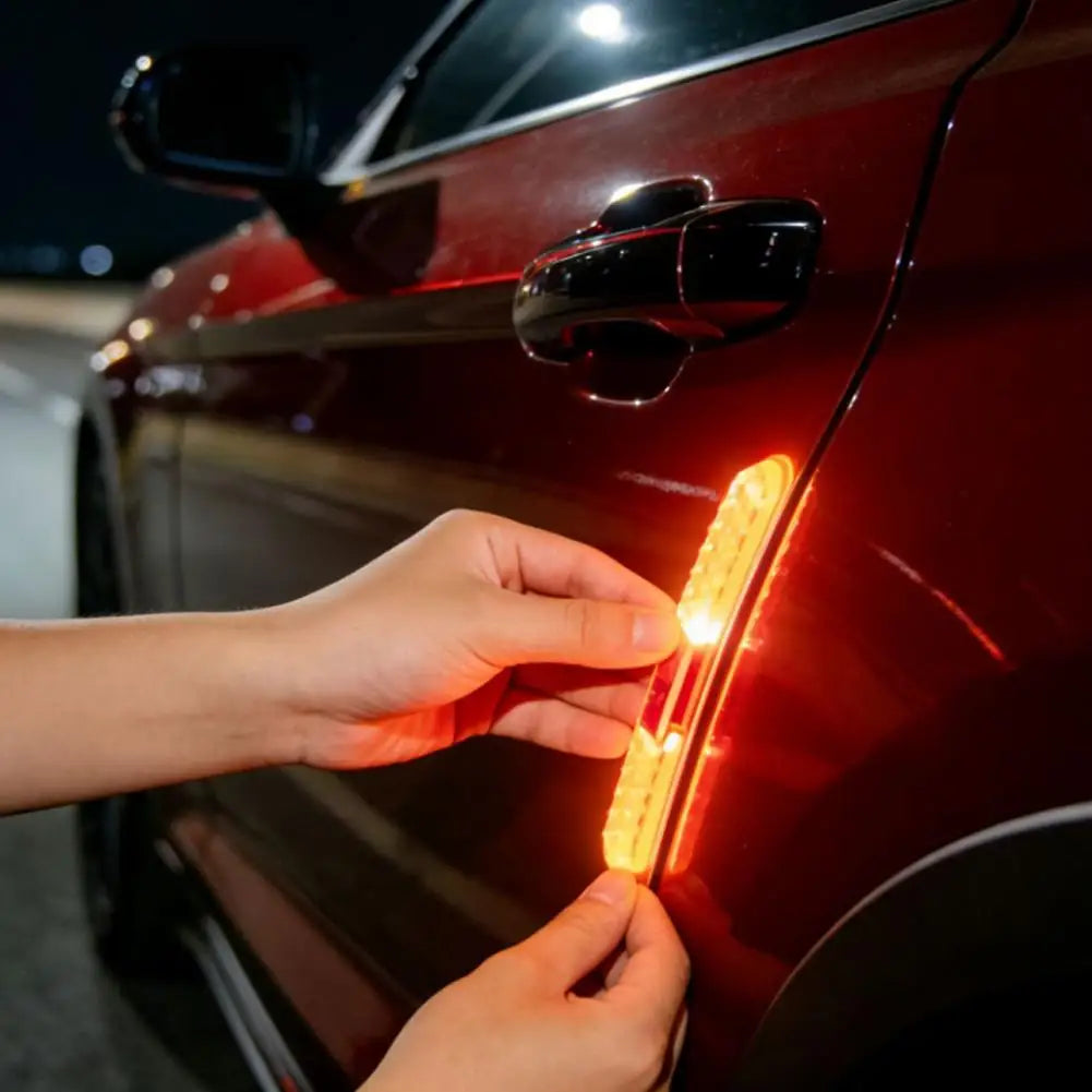 5-Color RGB Car Door Light Bar | Solar Charging & Vibration Car Door Light Bar Qme