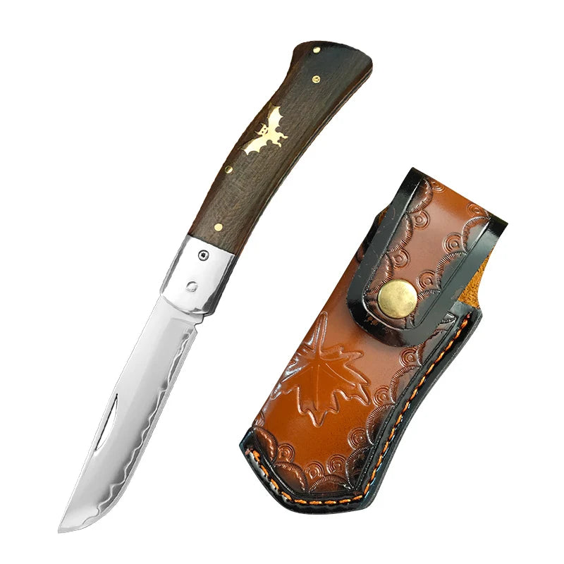 VG10 Damascus Steel Mini Folding Pocket Knife – EDC Fruit Knife Folding Pocket Knife Qst Folding Knife AT