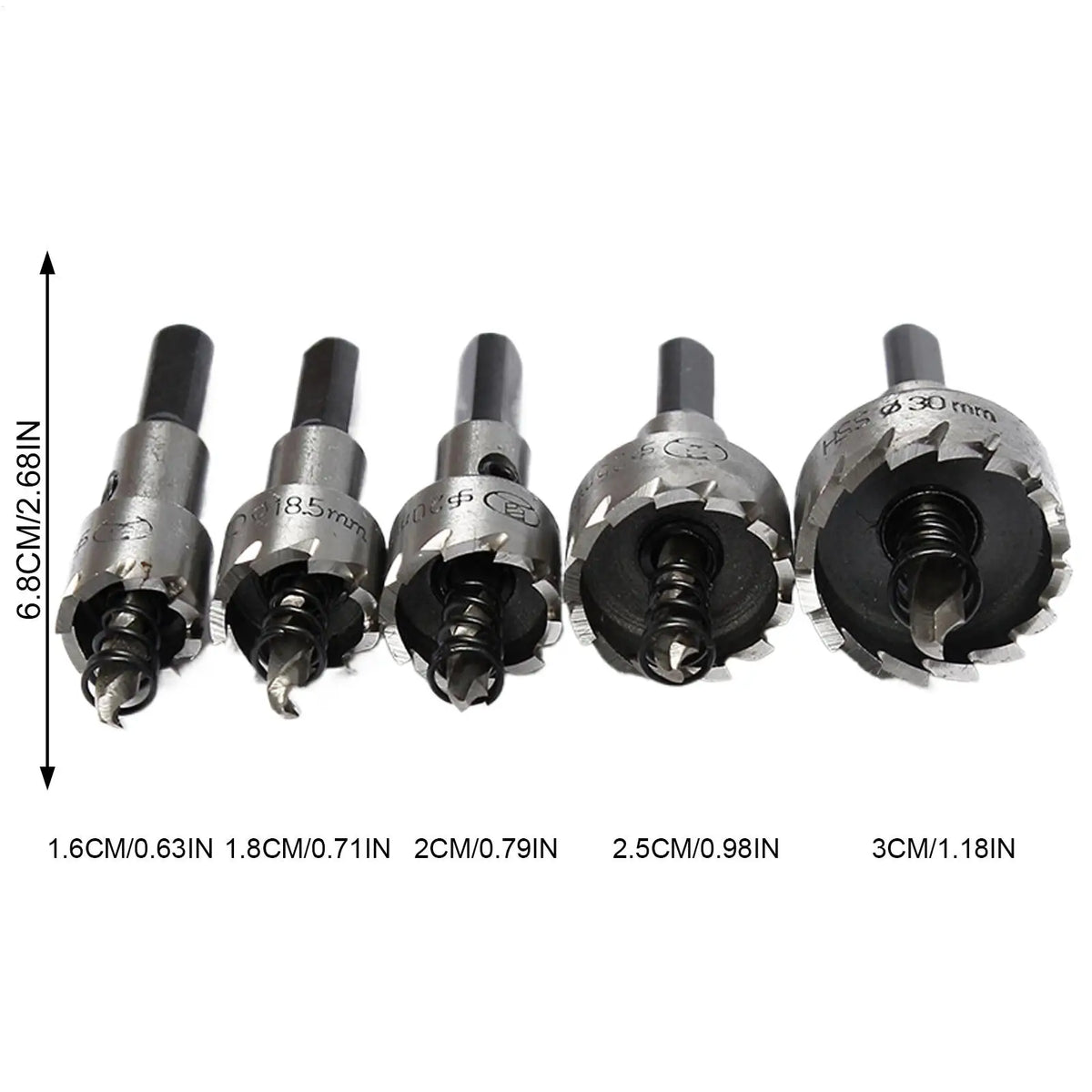 5-Piece Hole Saw Drill Bit Set – High-Speed Wear-Resistant Hole Saw Drill Bit Set Qme
