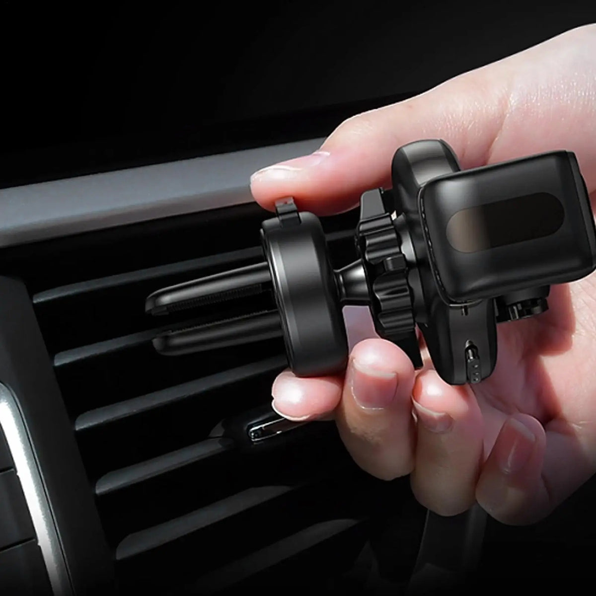 Cell Phone Car Mount Clip – Hands-Free Automotive Bracket Car Phone Mount Qme