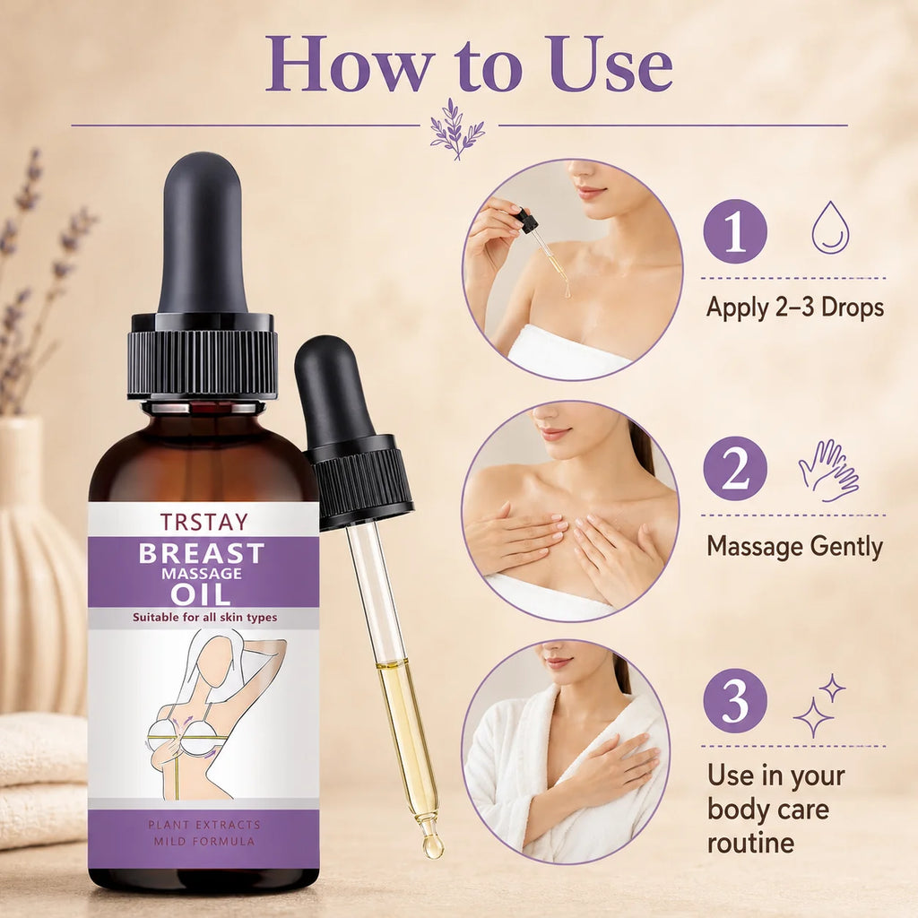 TRSTAY Massage Dropper Oil – Lightweight Skin Hydrating Oil Massage Dropper Oil Qst
