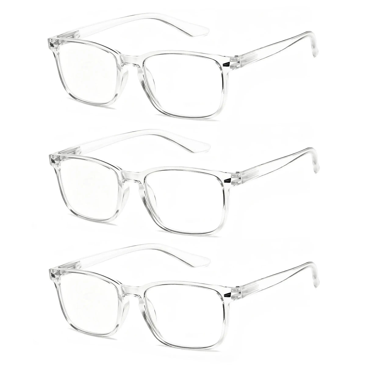 VOPHA 3-Pack Auto-Focus Reading Glasses – Blue Light Blocking Reading Glasses Qst 3pcs-Clear