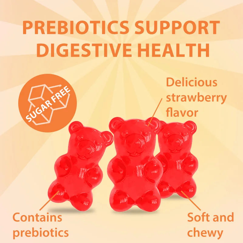 DETOXXTRA Sugar-Free Prebiotic Fiber Gummies 60 Count Prebiotic Fiber Gummies Qst