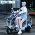 Women's Full-Coverage Nylon Rain Coat – Motorcycle & Bicycle Women's Rain Coat Qme Mirror XXXL