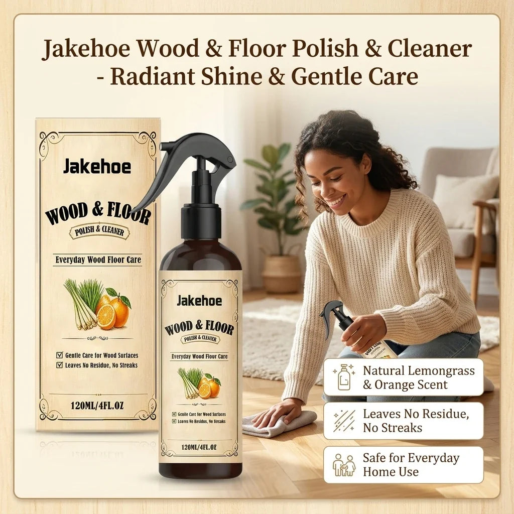 Wood Floor Cleaning Spray – Polish, Restore Shine & Scratches Floor Polish Spray Qme