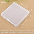 Square Transparent Plastic Storage Box – Dustproof Stackable Plastic Storage Box Qme Default Title