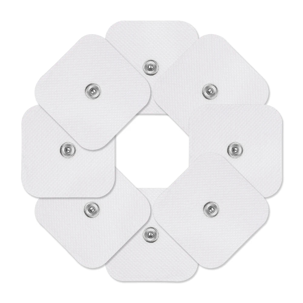 TENS EMS Electrode Pads 5x5cm – Reusable Self-Adhesive Gel Patches Electrode Pads Qst