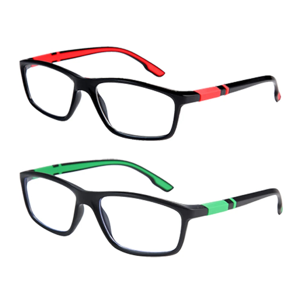 VOPHA Auto Focus Reading Glasses – Anti-Glare Unisex 1-4 Pack Reading Glasses Qst Red Green