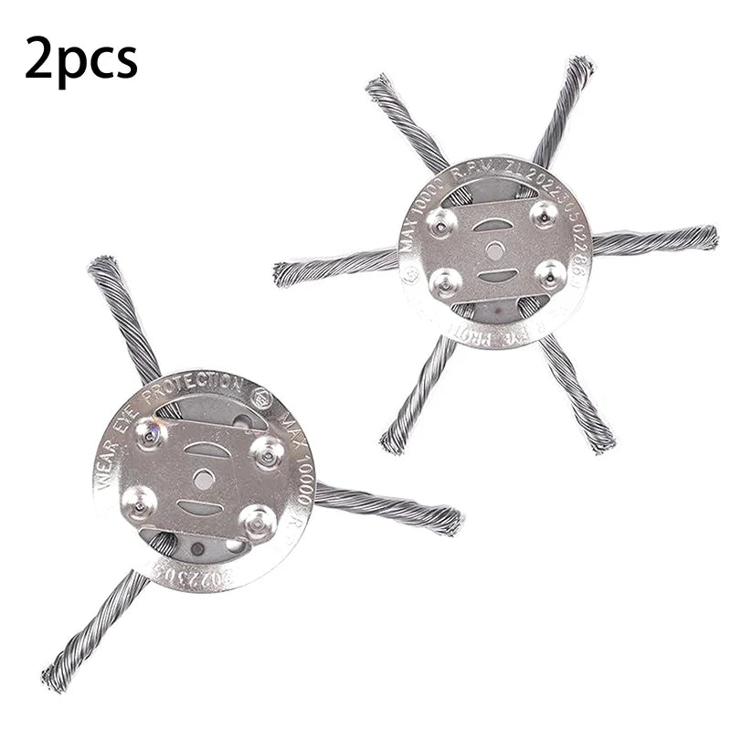 Steel Wire Grass Trimmer Head – 6in Universal Brush Cutter Trimmer Head Qme A1
