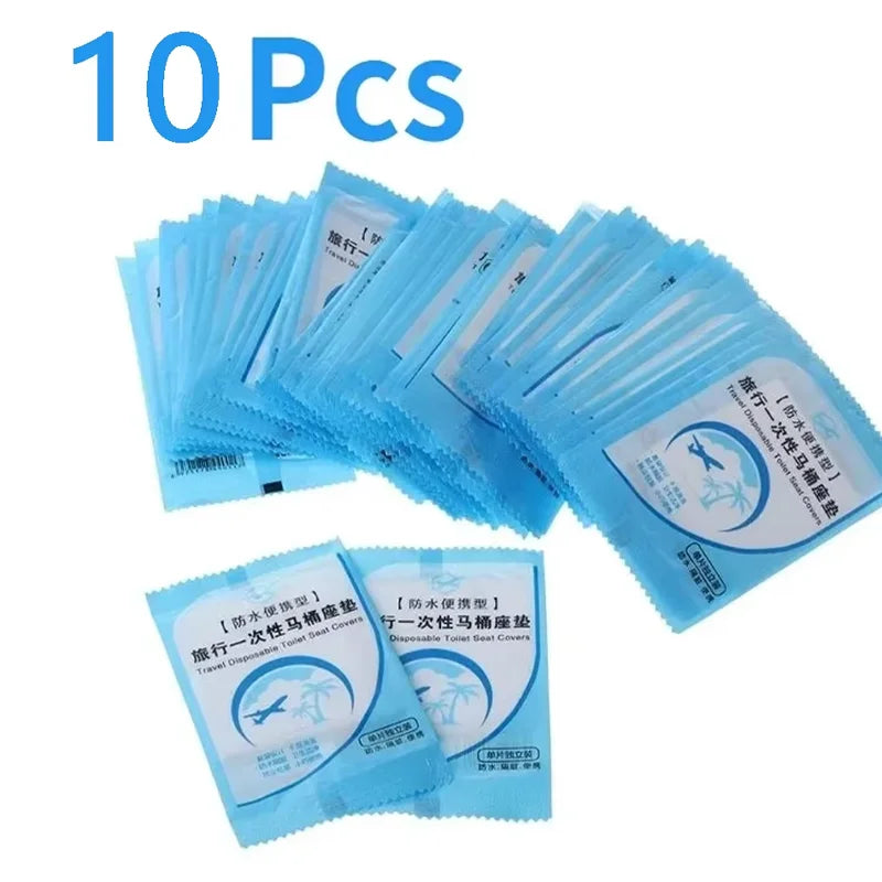 Disposable Toilet Seat Covers Waterproof Plastic – 10–50 Pack Disposable Toilet Cover Qme 10PCS