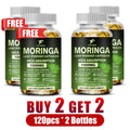 Pure Moringa Leaf Powder Capsules – Non-GMO Superfood Supplement Herbal Supplement Qst 4 Bottles-120pcs